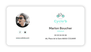 Signature de mail fun pour des commerçants